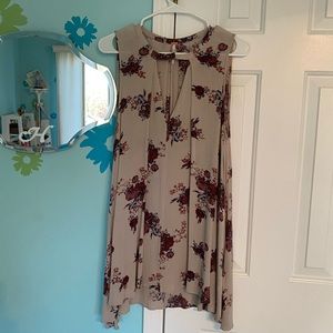 XS Floral free people shift dress